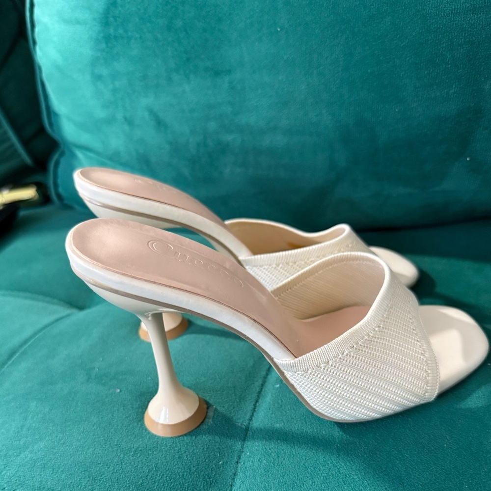Elegant Cream Women's Heels